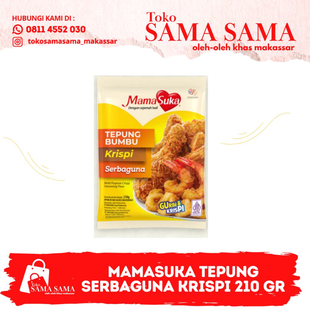 

MAMASUKA TEPUNG SERBAGUNA KRISPI 210 GR