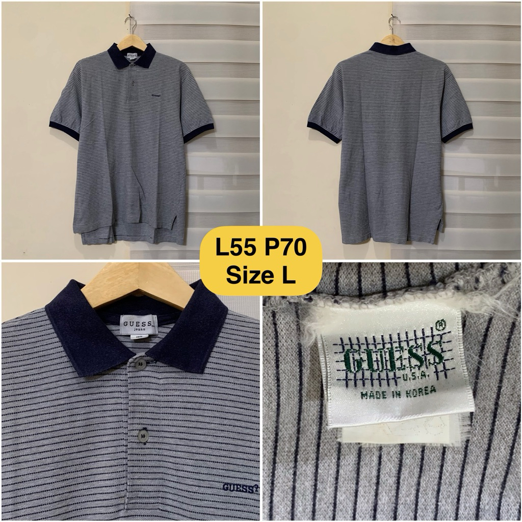 Poloshirt Guess Abu Salur Kecil Original