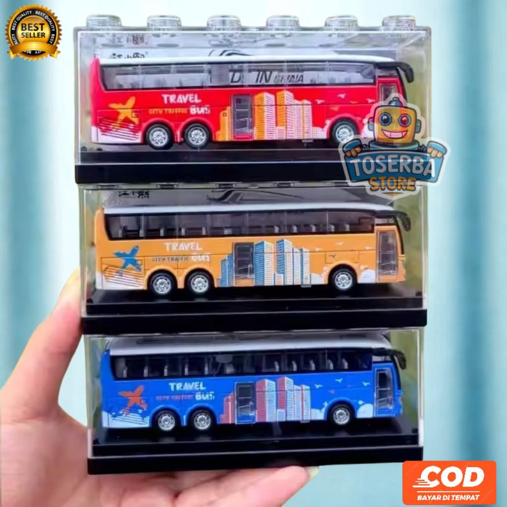 Diecast Miniatur Transport Bus School Bus