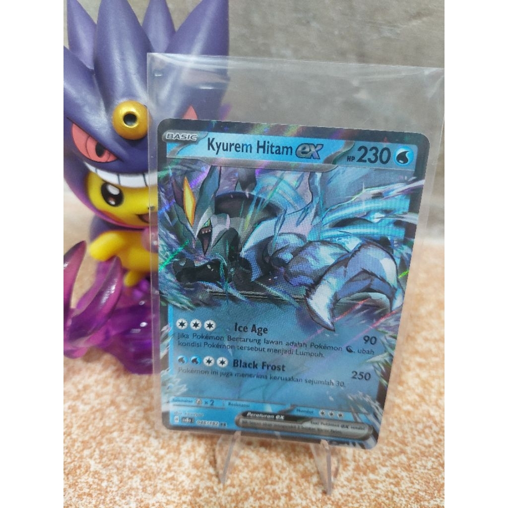 Kyurem Hitam Ex RR - 046/182 - Kilat Rasi (SV8s) Pokemon TCG Indonesia