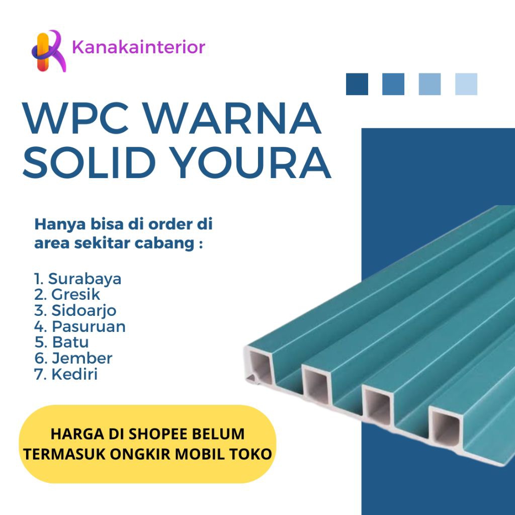 WPC PANEL WARNA SOLID JAWA TIMUR SURABAYA