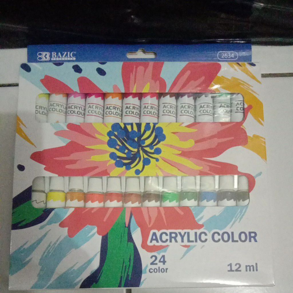 

Cat Akrilik Bazic 24 warna 12ml/Cat acrylic colour