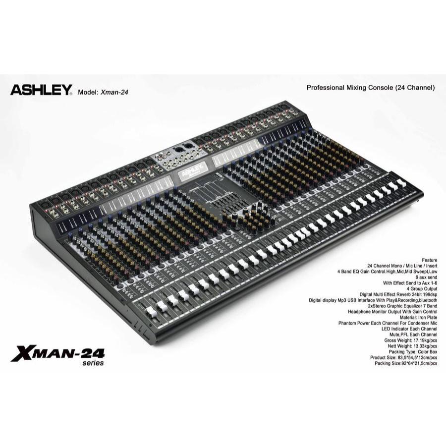 PROFESSIONAL MIXER AUDIO ASHLEY XMAN24 24CHANNEL
