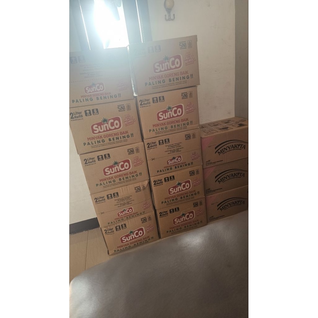 

minyak sunco kemasan 2liter 1 dus
