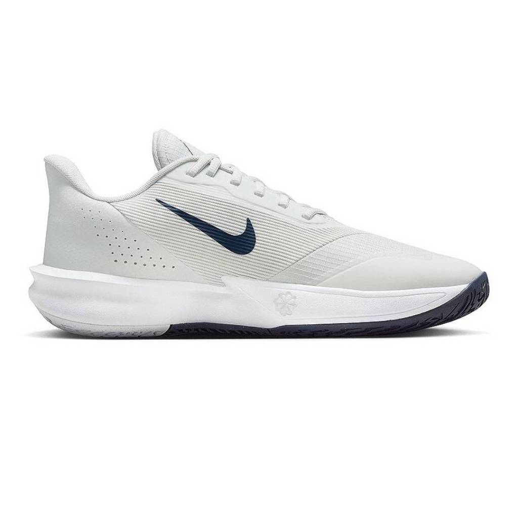 Nike Precision 7 Photon Dus/Midnight Navy ORIGINAL RESMI Basketball Shoes Sepatu Basket Pria HJ9153-