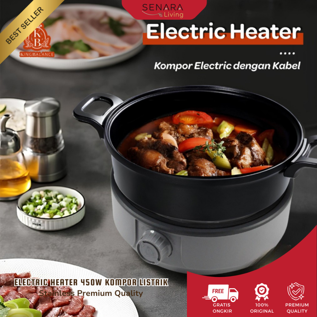 SENARA Living Electric Heater 450W Kompor Listrik Low Watt | Keramik Inframerah DTL-20