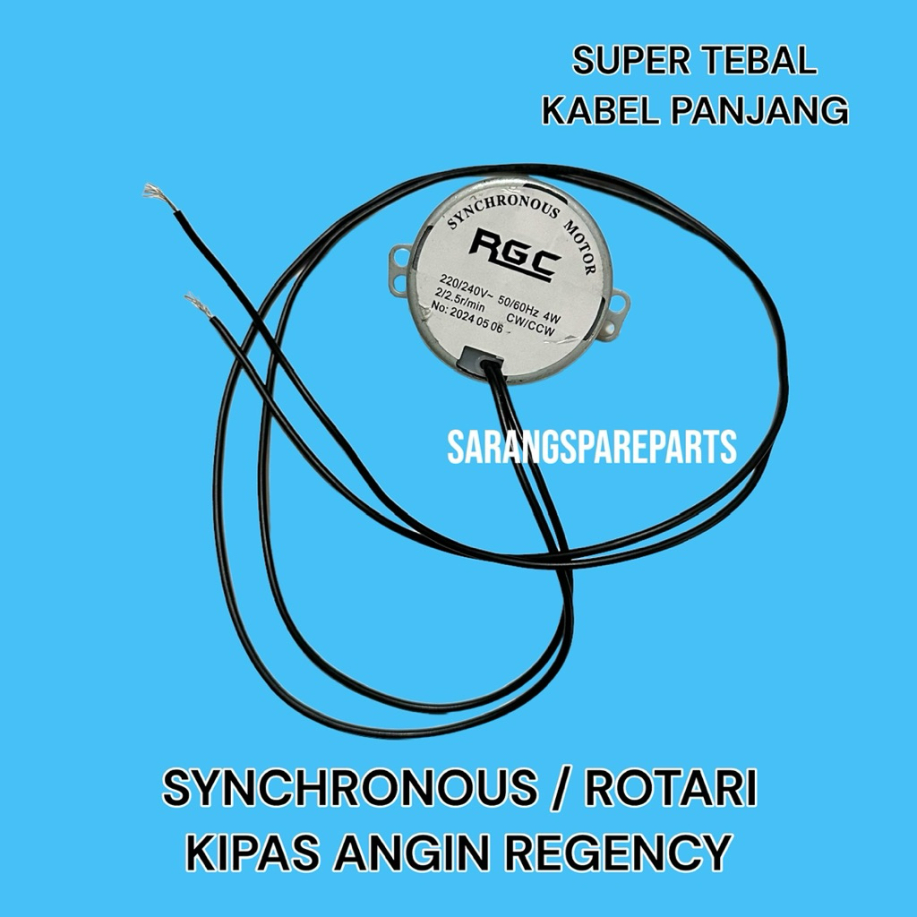 ROTARI KIPAS ANGIN REGENCY / SYNCHRONOUS MOTOR REGENCY / ROTARY KIPAS ANGIN REGENCY
