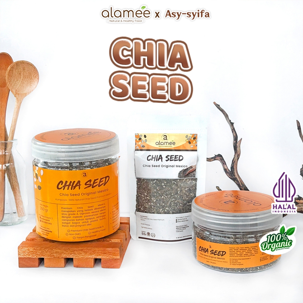 

Chiaseed Organic Chia Seed Biji Cia Seeds Organik Kualitas Premium Original Mexico Asli Alami
