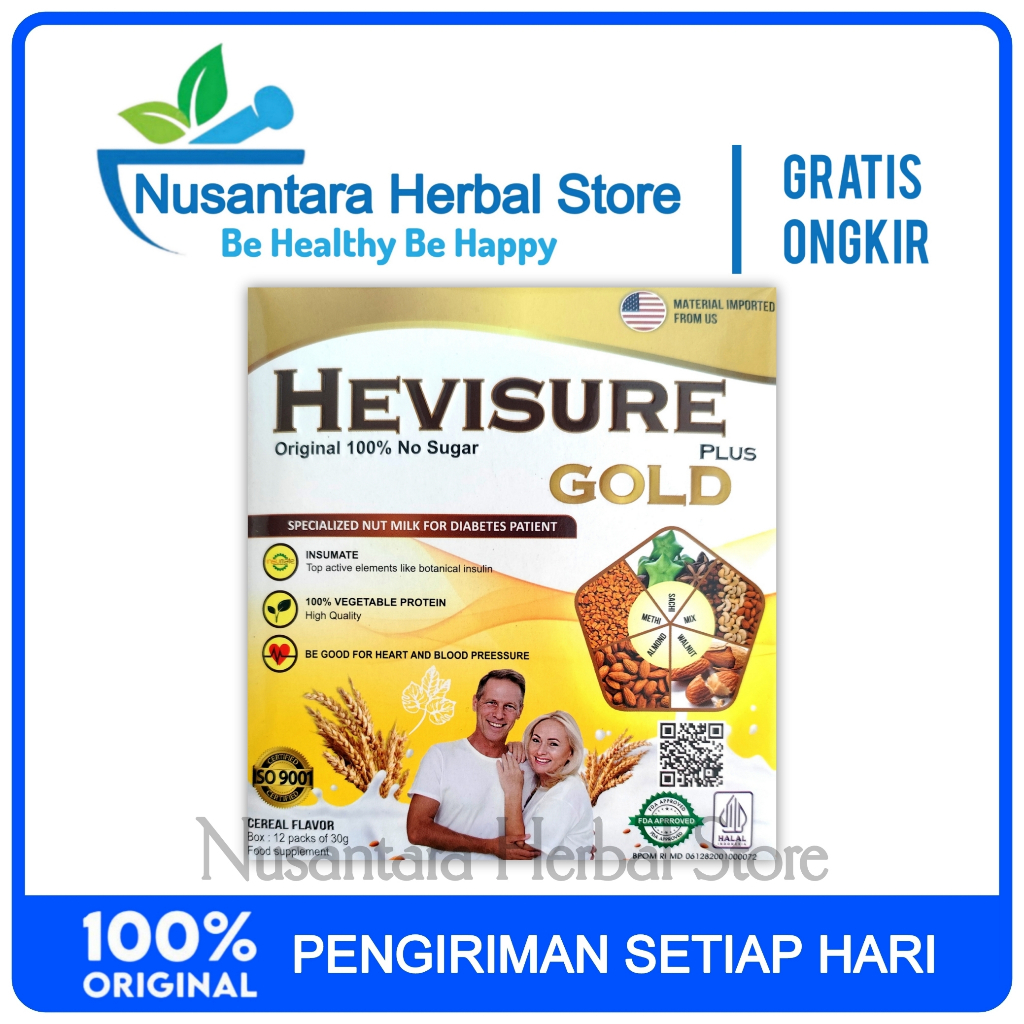

Paket Murah Hevisure Gold Asli Original Susu Diabetes & Kencing Manis Terbaik