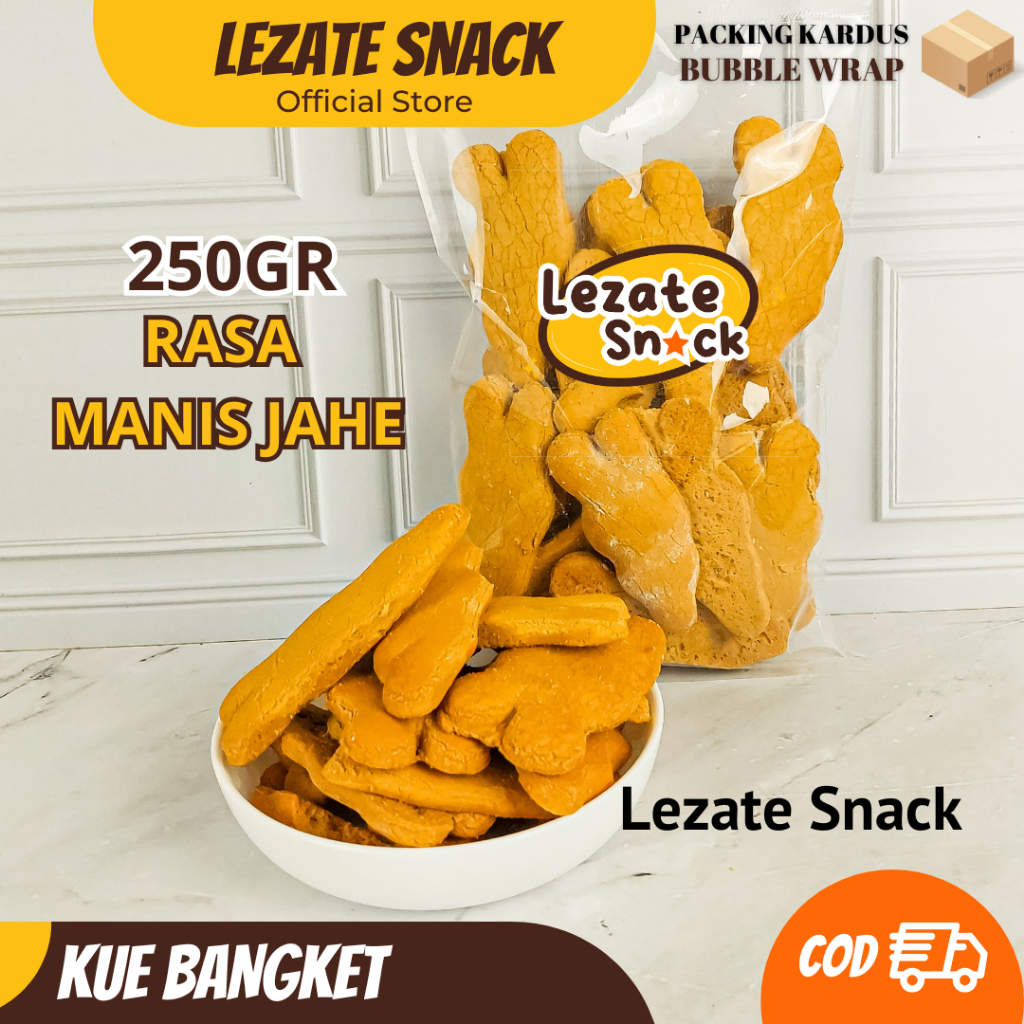 

Kue Bangket Jahe 250GR Renyah Enak Kiloan Murah lRoti Jahe Hangat di Tenggorokan / Kue Bangkit Jahe / Kue Jahe Kering Lezate WAP SHOP