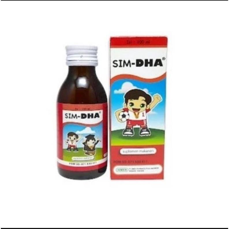 SIM-DHA Sirup 100 ML - Suplemen untuk Memelihara Kecerdasan Anak dengan DHA & Colostrum Bovine