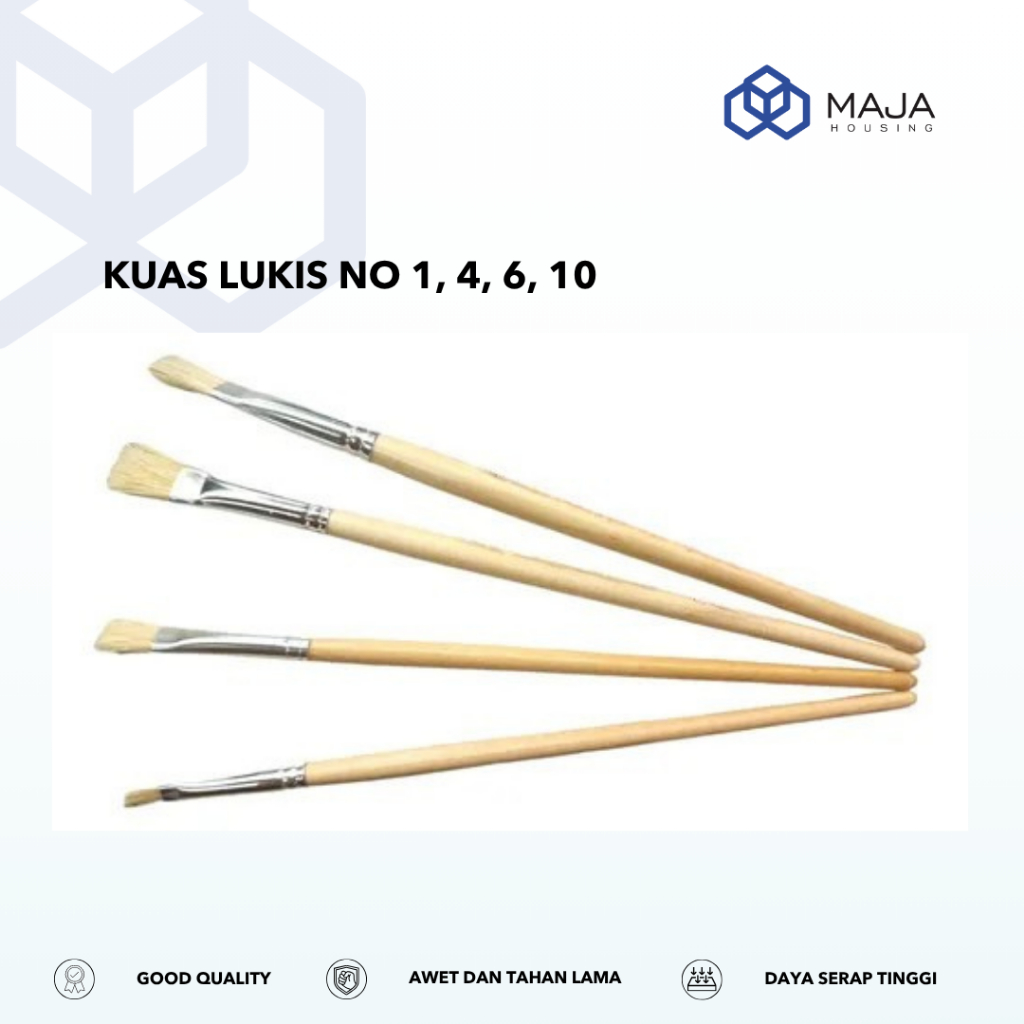 

Kuas Lukis No 1 4 6 10 l Kuas Gambar Lukis Cat Air