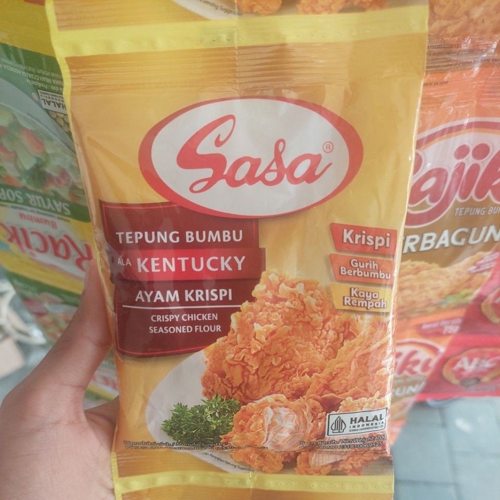 

Sasa tepung bumbu kentucky ayam krispi 70 gr