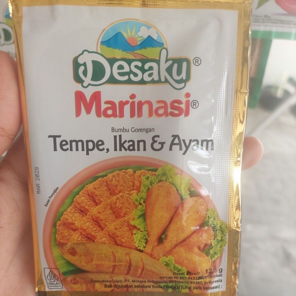 

Marinasi Desaku 12.5 gr | marinasi tempe, ikan, ayam