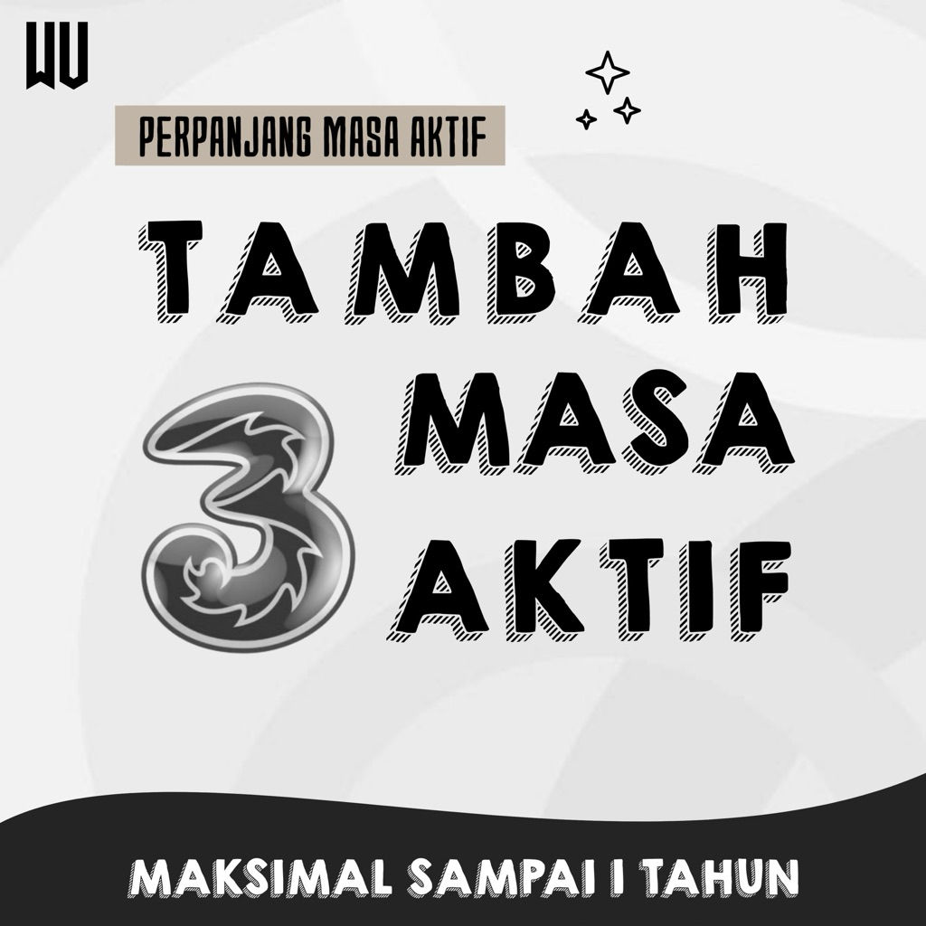 TRI - PERPANJANG MASA AKTIF KARTU TRI 1 TAHUN