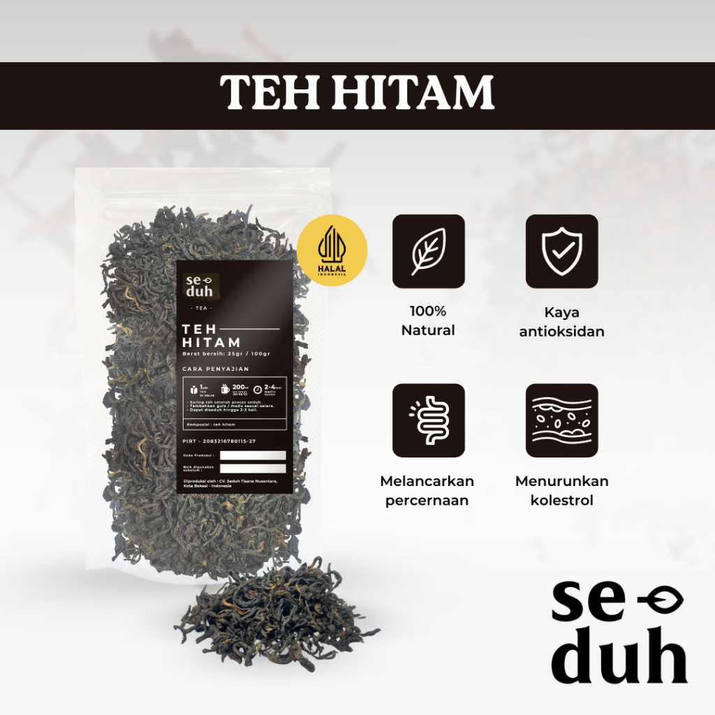 

Seduh Organic Black Tea / Teh Hitam Organik / Organic Tea