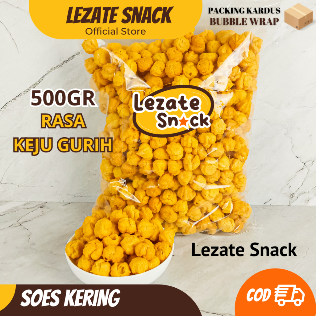

Sus Kering Keju 500GR Renyah Enak KIloan Murah Kue Soes Kering /Sus Kering Kiloan SEDAP SNACK