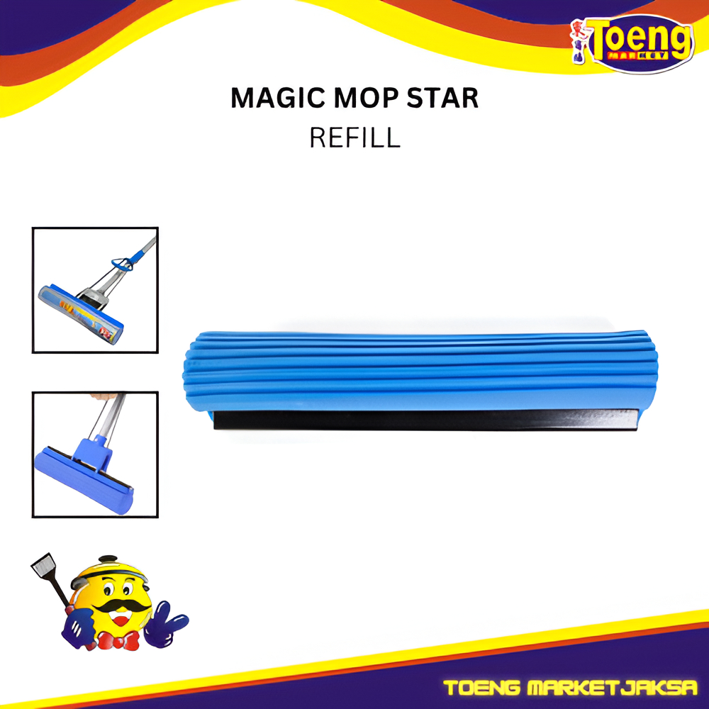 Refill Pel Mop - Refill Pel Spons - REFILL PVA MOP STAR