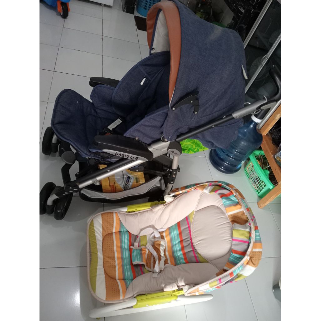 PRELOVED - stroller babyelle (second) dan bouncer mamalove (second)