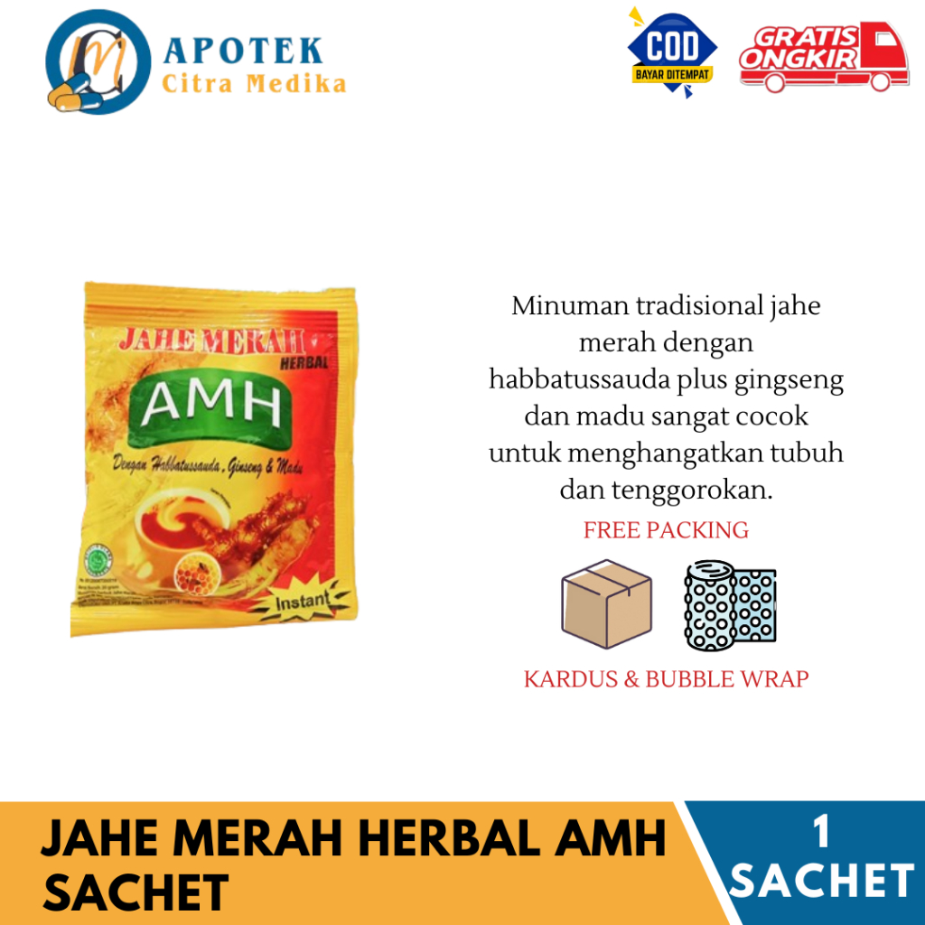 

Jahe Merah Herbal AMH - Memelihara Daya Tahan Tubuh dan Menghangatkan Tubuh