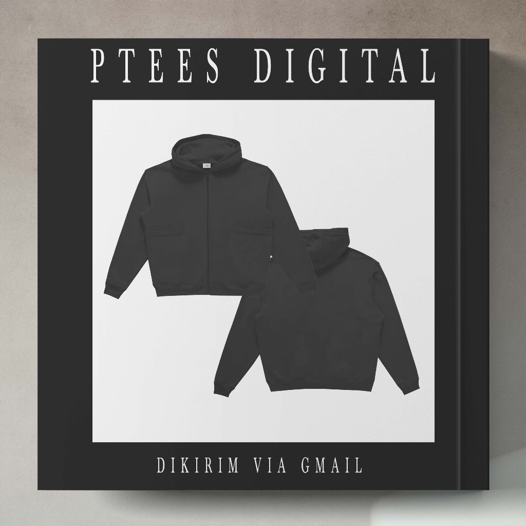 PD0823 - ZIP HOODIE MOCKUP - PSD PHOTOSHOP - JAKET JACKET MOCKUPS