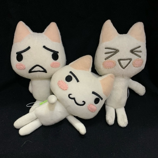 [RARE] TORO INOUE Doko Demo issyo Cat Character Classic Soft Plush in Various Emotions - 15cm