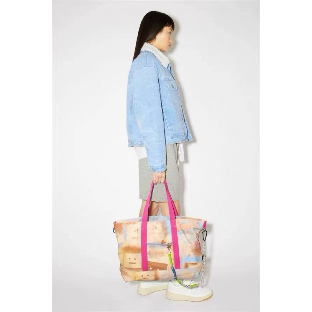 [ORIGINAL] ACNE STUDIOS COLLECTION FACE-PRINT TOTE BAG/BACKPACK/DENIM TOTE