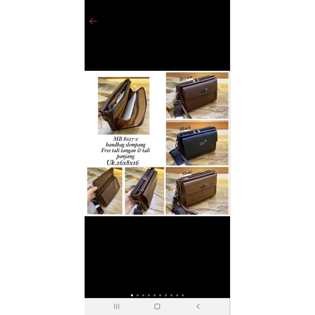 tas kulit mont blanc