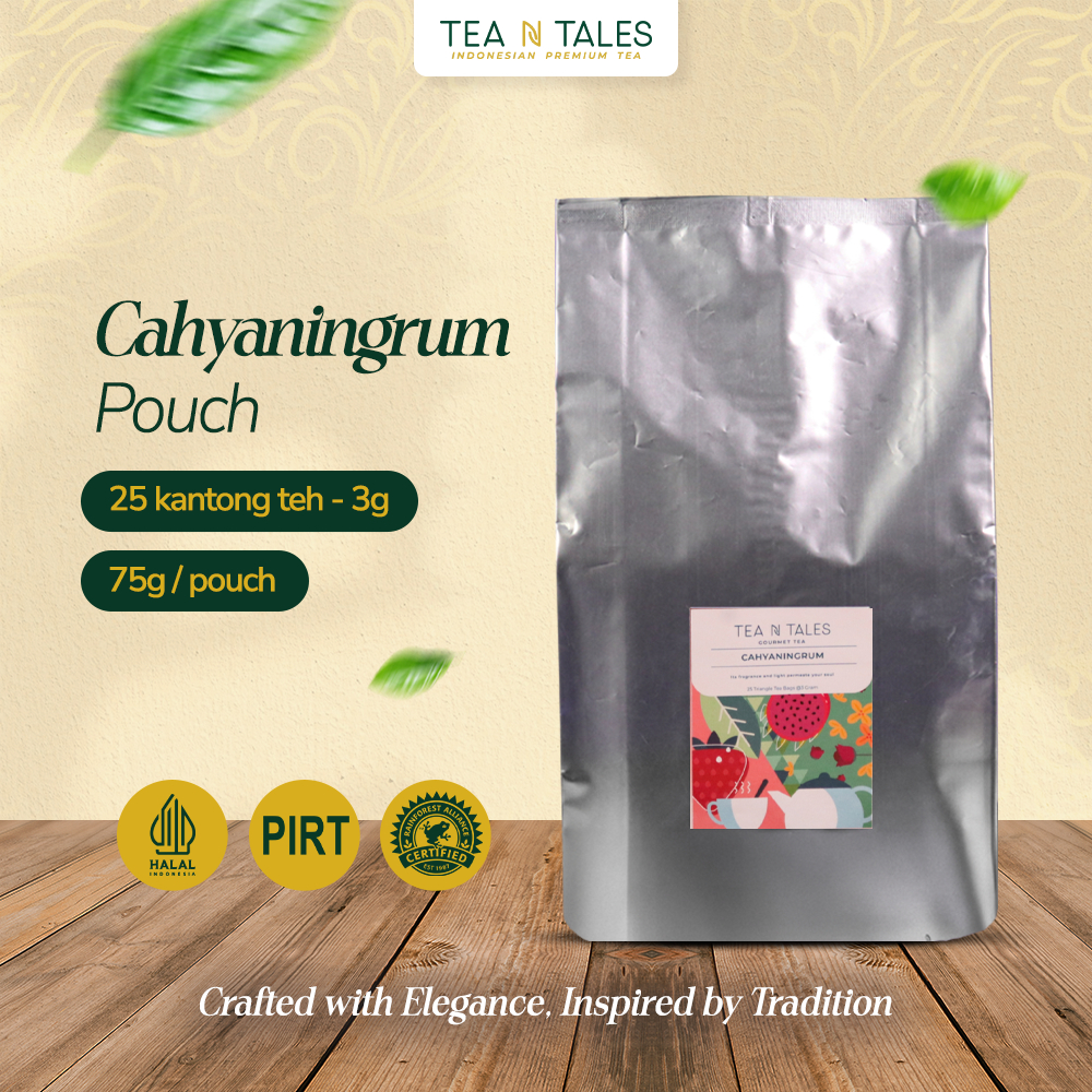 

TeaNTales Cahyaningrum White Tea - Premium Artisan Tea Rendah Kafein | 25 Triangle Bags @3g