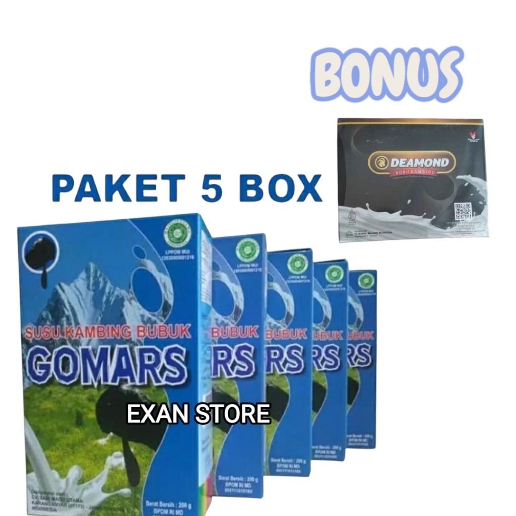 

PAKET 5 Susu Etawa Gomars