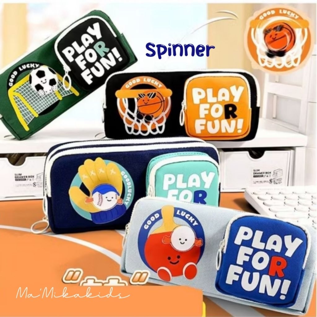 

Tempat Pensil/Pouch Spinner Motif Sport/Olahraga
