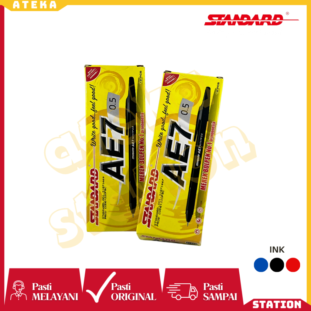 

(BOX) pen / pena / bolpoin / pulpen STANDARD AE7 AE7ZYRCON B'LIVE