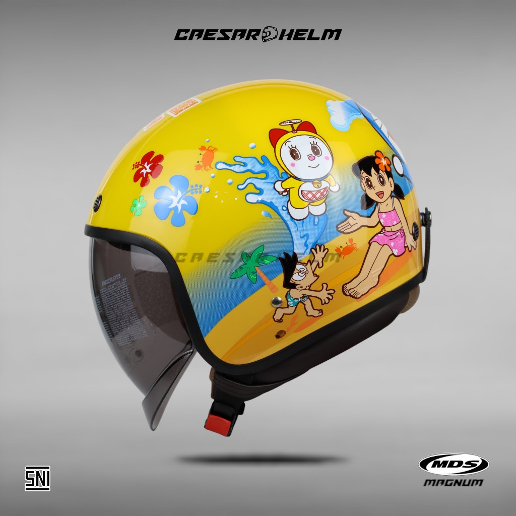MDS Magnum Doraemon Summer - Yellow - Helm Retro