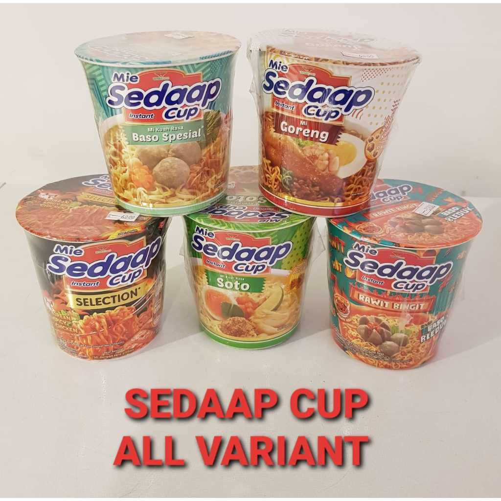 

MIE SEDAAP CUP All Variant / Mie Instant Sedaap Cup