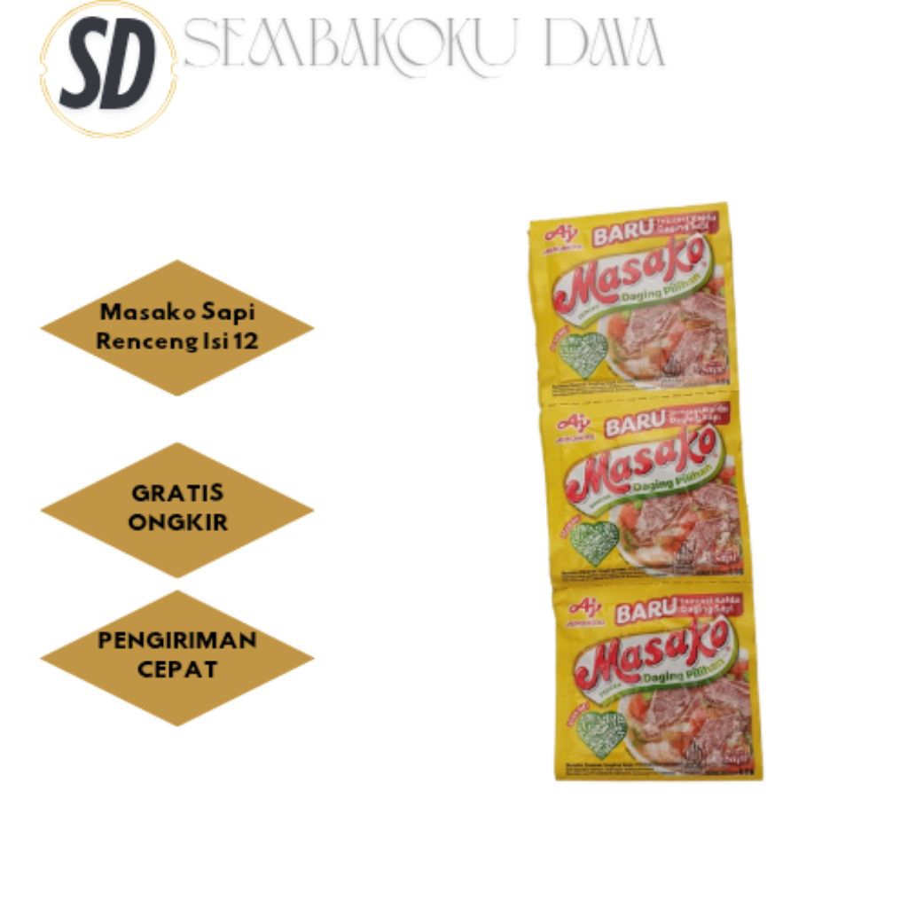 

Masako sapi renceng isi 12 pcs// masako murah// penyedap rasa masako