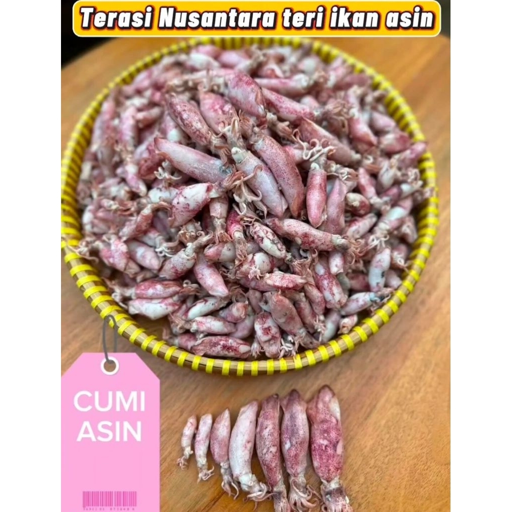

Terasi Nusantara CUMI ASIN REBUS 500gr BABY CUMI SOTONG SEGAR PREMIUM