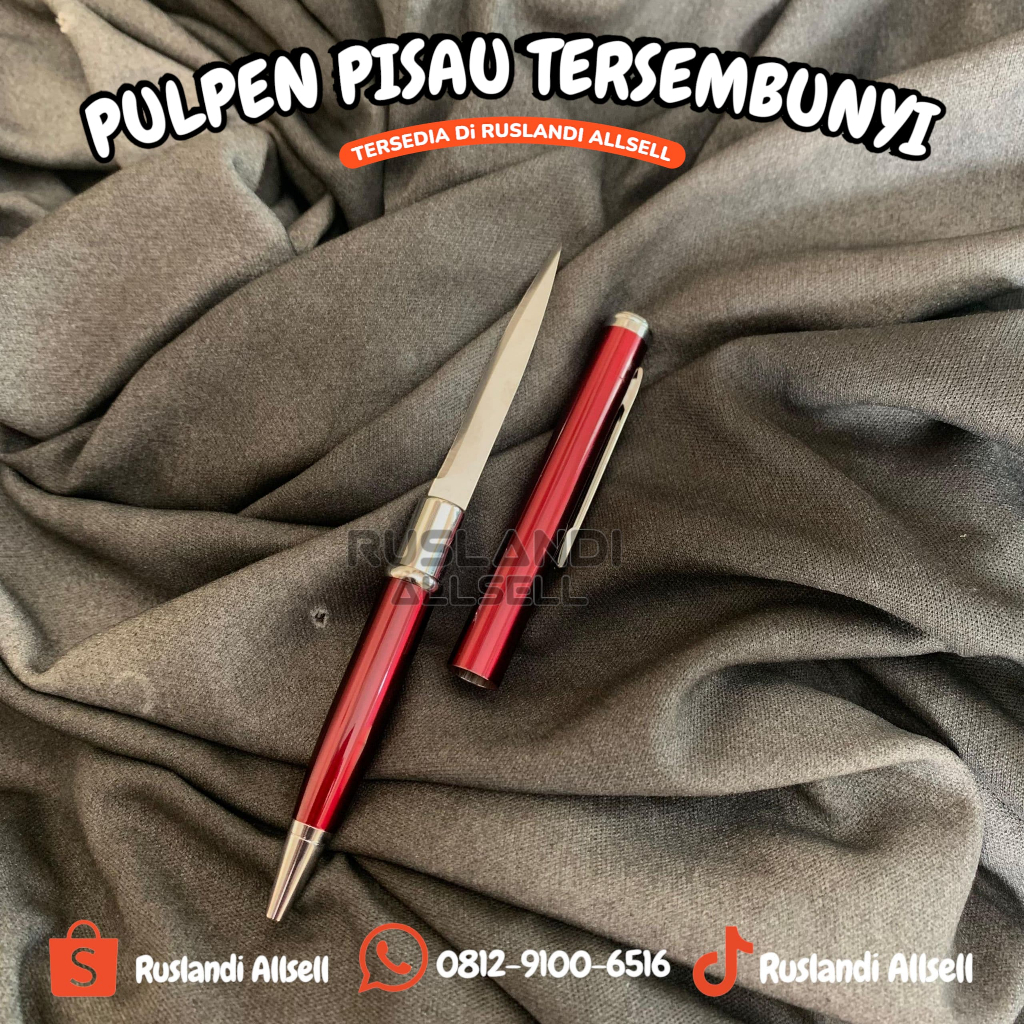 

Pulpen Pisau Tersembunyi Warna Merah