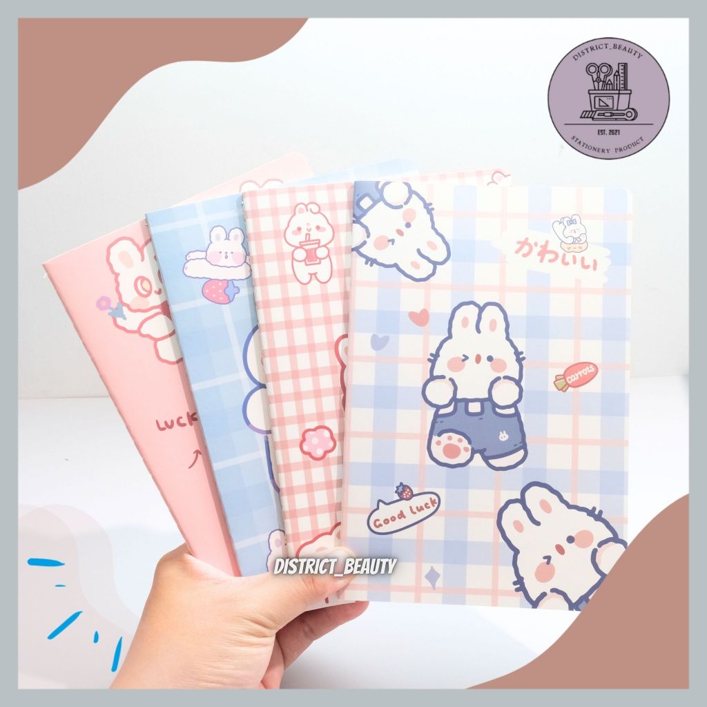 

BUKU A5 STANDAR MOTIF KOTAK KELINCI CUTE BEAR BUKU TULIS BERGARIS A5 ANAK BERMOTIF LUCU IMUT NOTEBOOK CUTE BEAR RABBIT