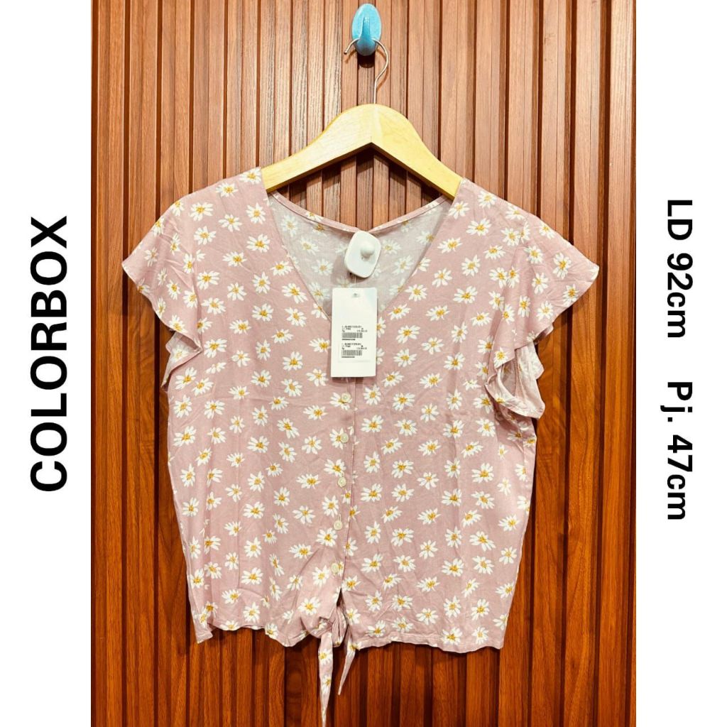 atasan wanita motif bunga