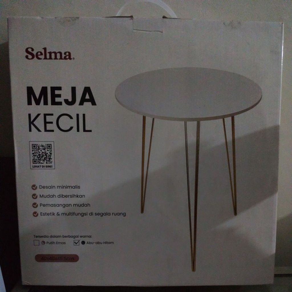 [Preloved] Meja bundar kecil estetik merk Selma Informa