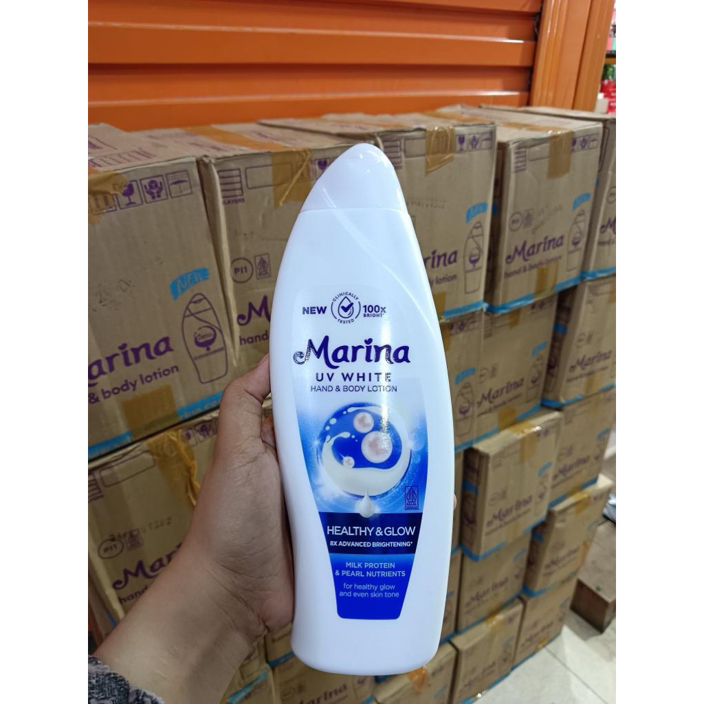 Body Lotion Marina White Biru