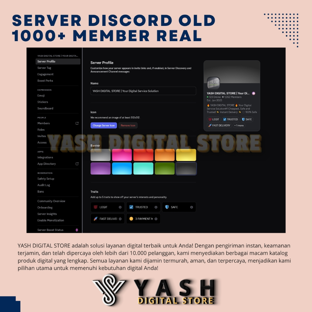 SERVER DISCORD TAHUN 2023 BERISI 1000++ MEMBER REAL DAN STREAMER TERKENAL COCOK UNTUK KOMUNITAS, STO