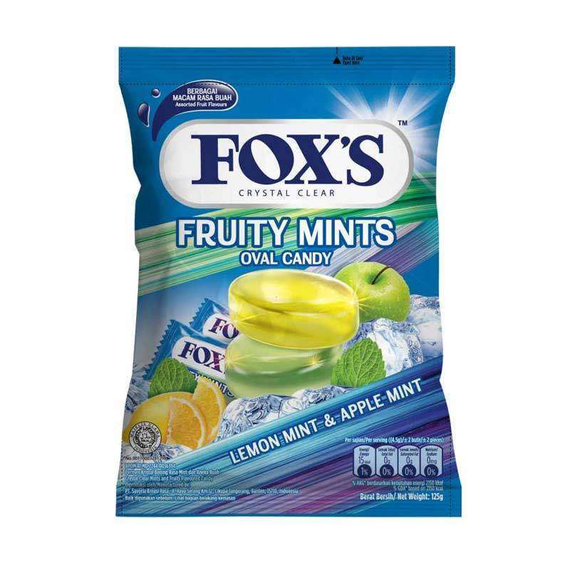 

FOX'S CRYSTAL CLEAR FRUITY MINTS 125 GR / PERMEN FOXS CRYSTAL