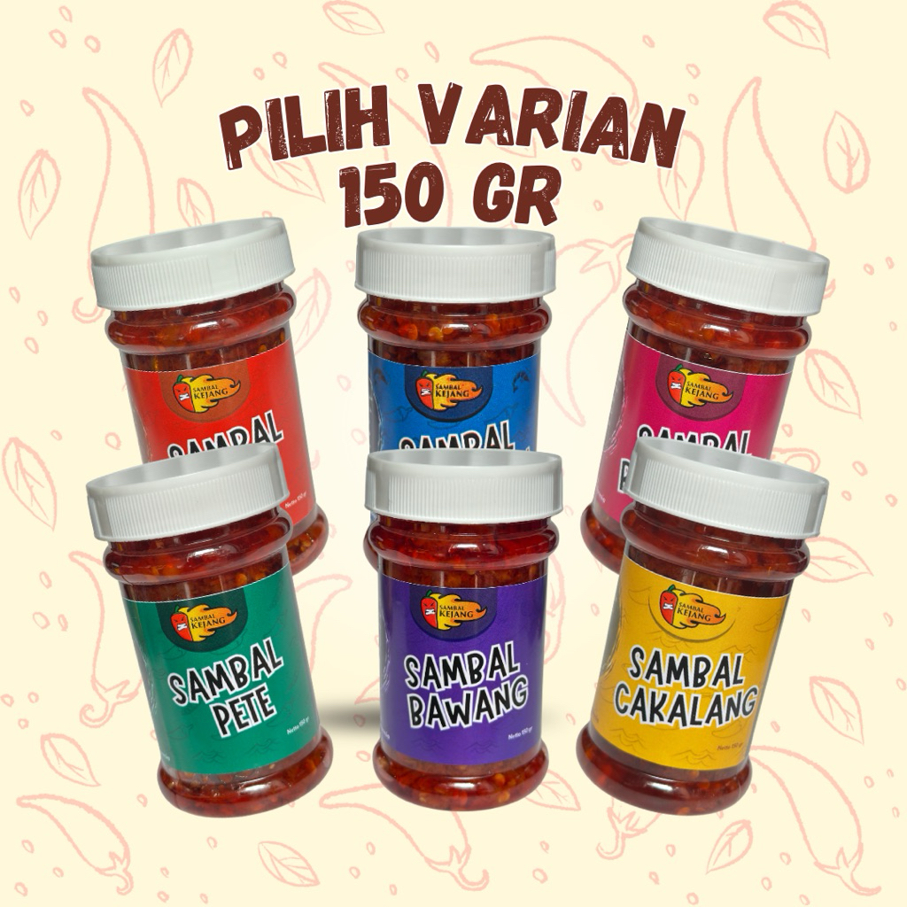 

Sambal Baby Cumi/Cakalang/Teri/Rebon/Bawang/Pete by Sambal Kejang [150 gr] • Lauk makan simpel