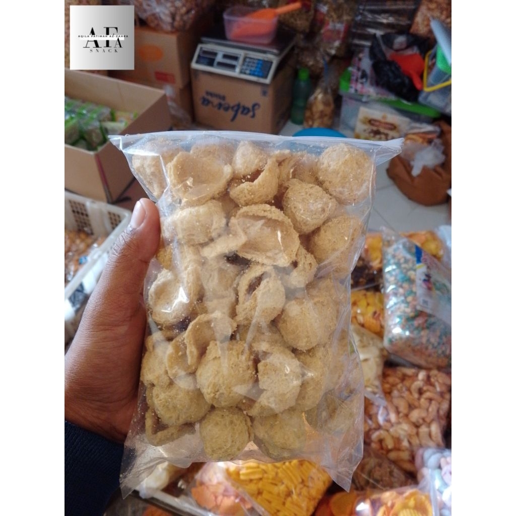 

Snack krupuk kulit tahu renyah dan gurih