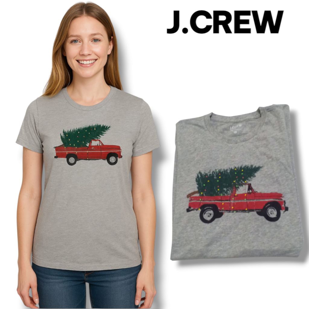 Kaos Wanita Branded J.CREW – Desain Mobil Natal