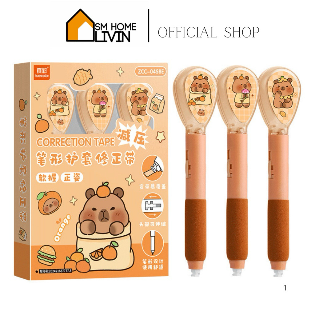 

TIPE EX CORRECTION TAPE PAPER KERTAS STIPO KERTAS CAPYBARA LUCU MURAH MODEL PEN