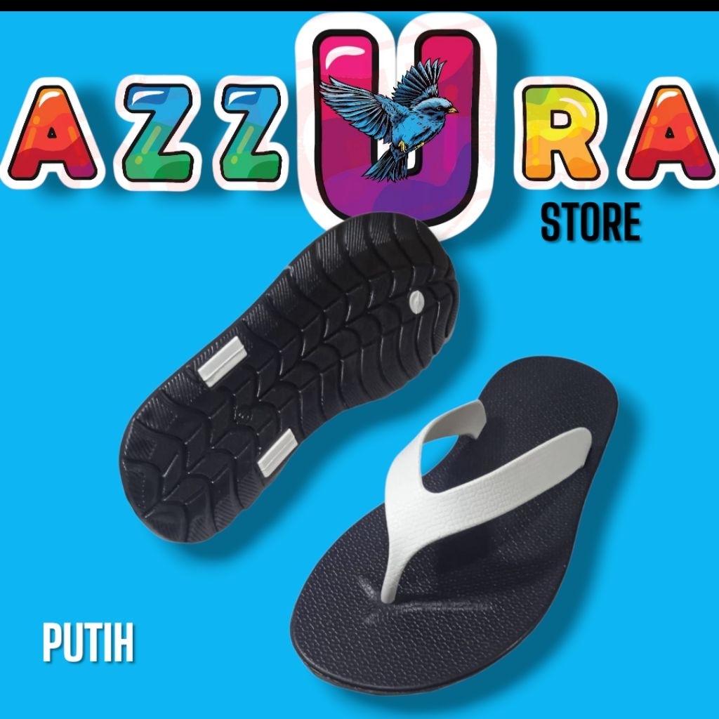 Sandal Jepit Pria Wanita Karet Sandal Jepit Empuk Lentur Anti Licin