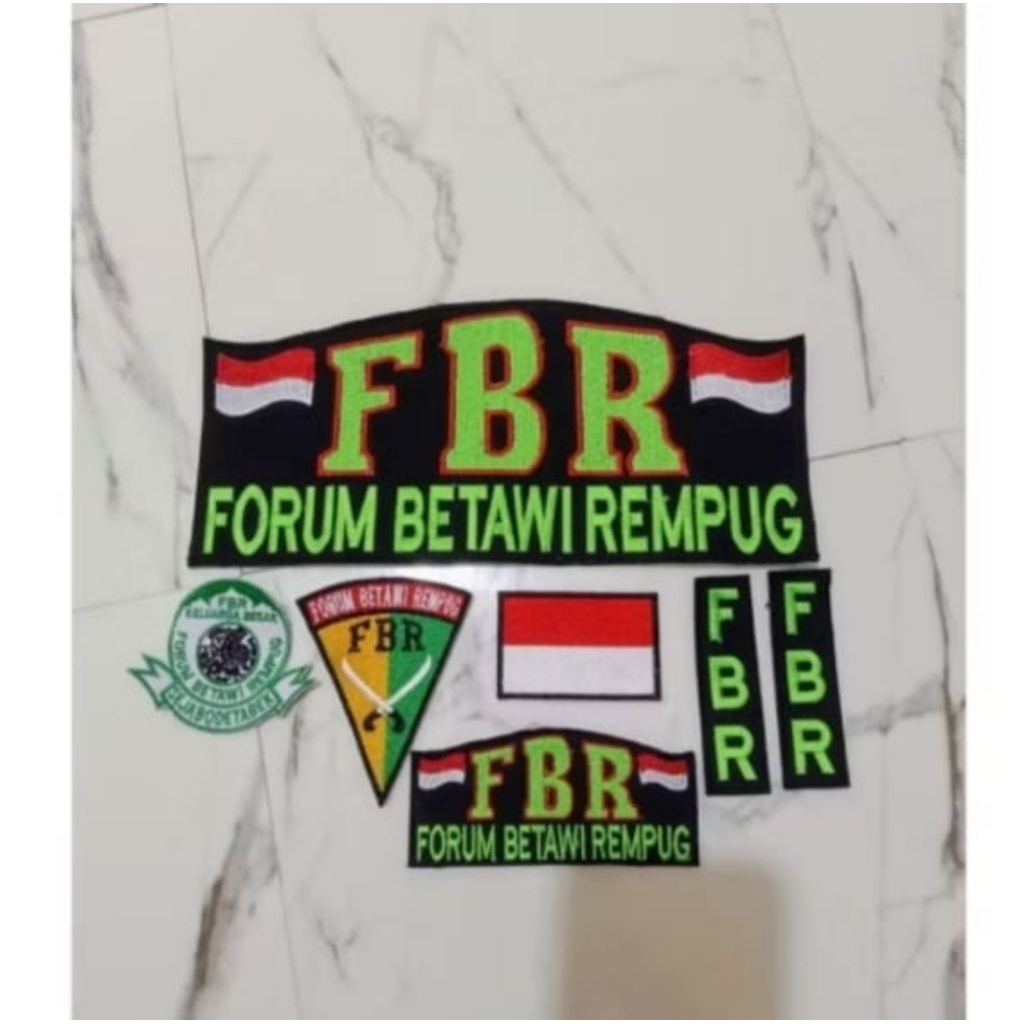 LOGO BORDIR FBR FORUM BETAWI REMPUG SATU SET