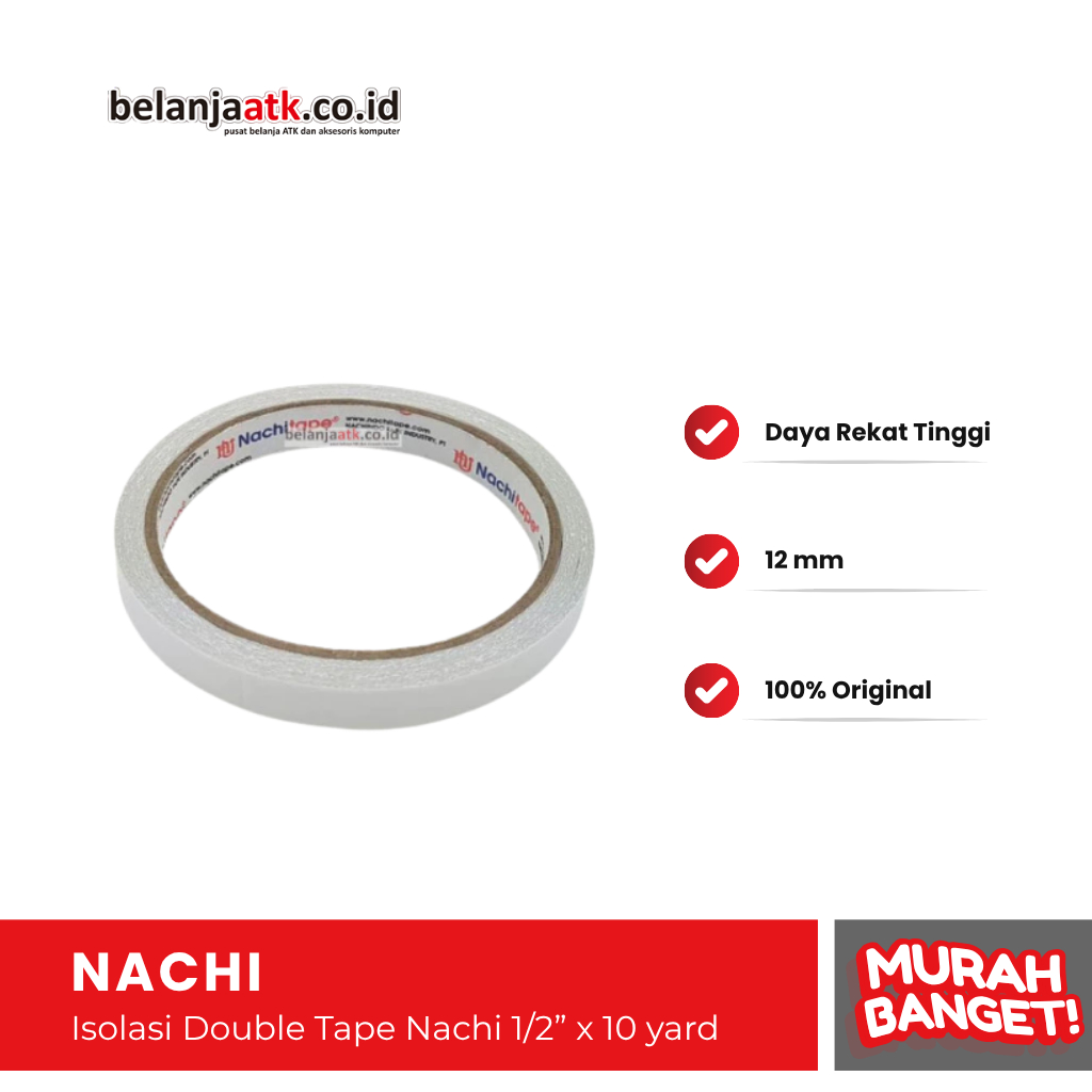 

Double Tape Nachi 1/2” x 10 yard